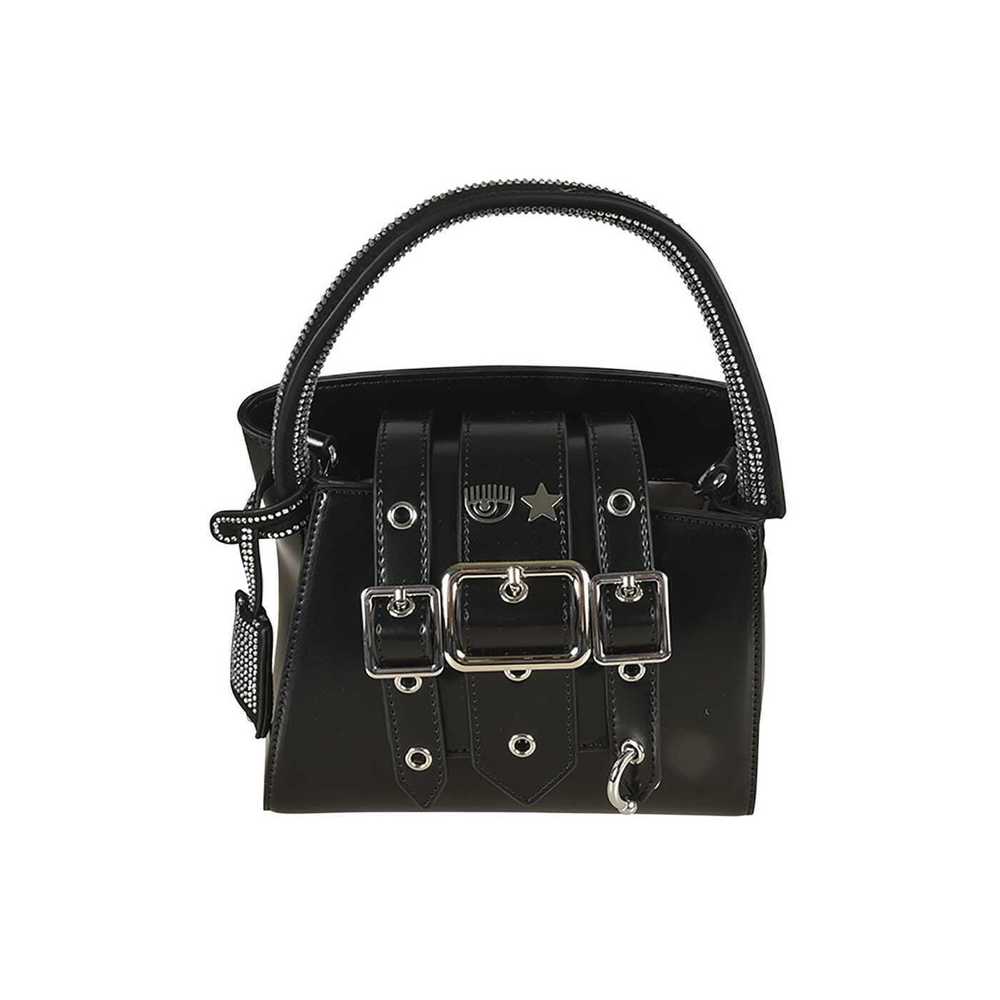 Chiara Ferragni Buckled Shoulder Bag Black